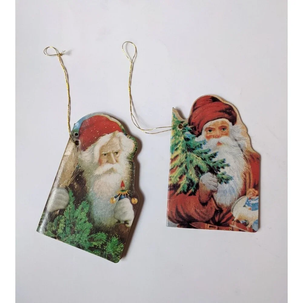 Vintage Victorian Santa Claus Mini‎ Book 23 Pgs. Christmas Ornaments 5